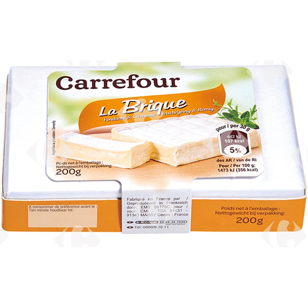 [571854] Brique au lait de vache 60% Mg Carrefour 200g