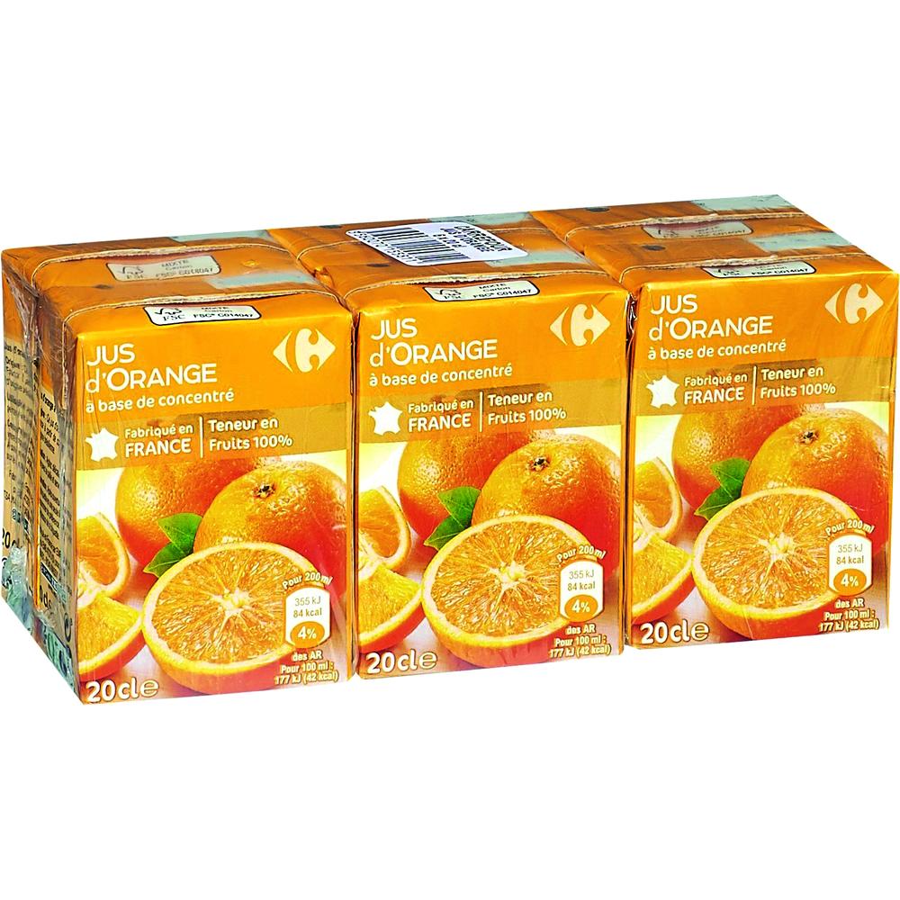 [627067] Pack Nectars d'Orange Carrefour 6x20cl