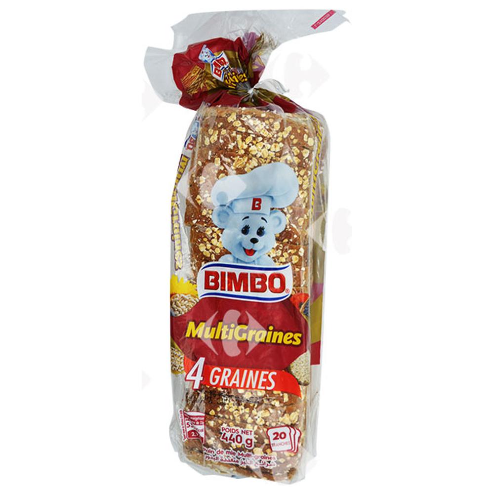 [654945] Pain de Mie Multigrain Bimbo 20 tranches 440g