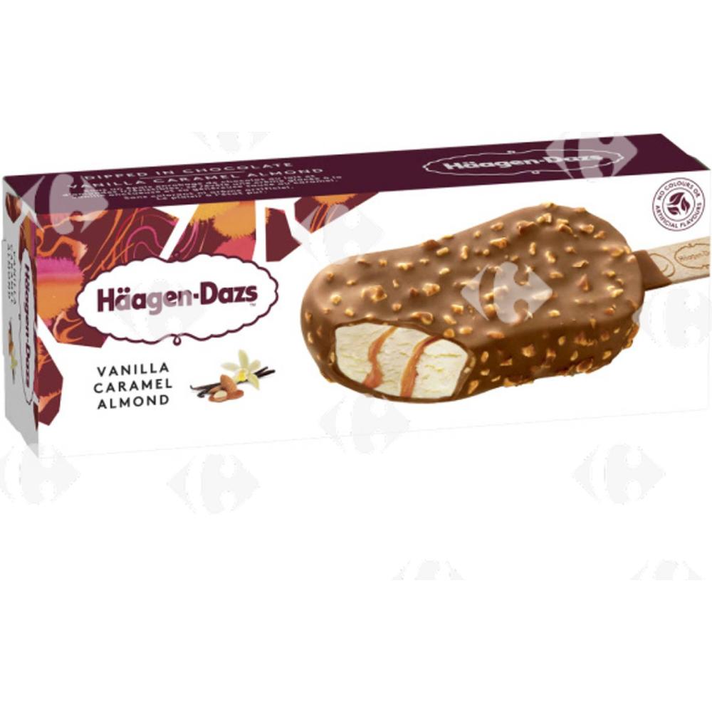 [569125] Bâtonnet glace vanille caramel amande Häagen-Dazs 80ml