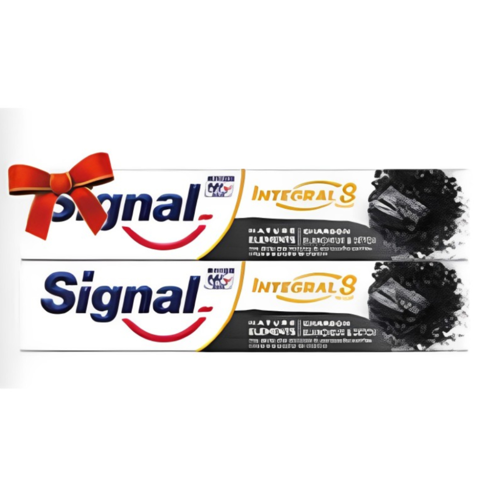 Pack Dentifrice Charbon Bicarbonate de Sodium Signal 75ml + 1Gratuit