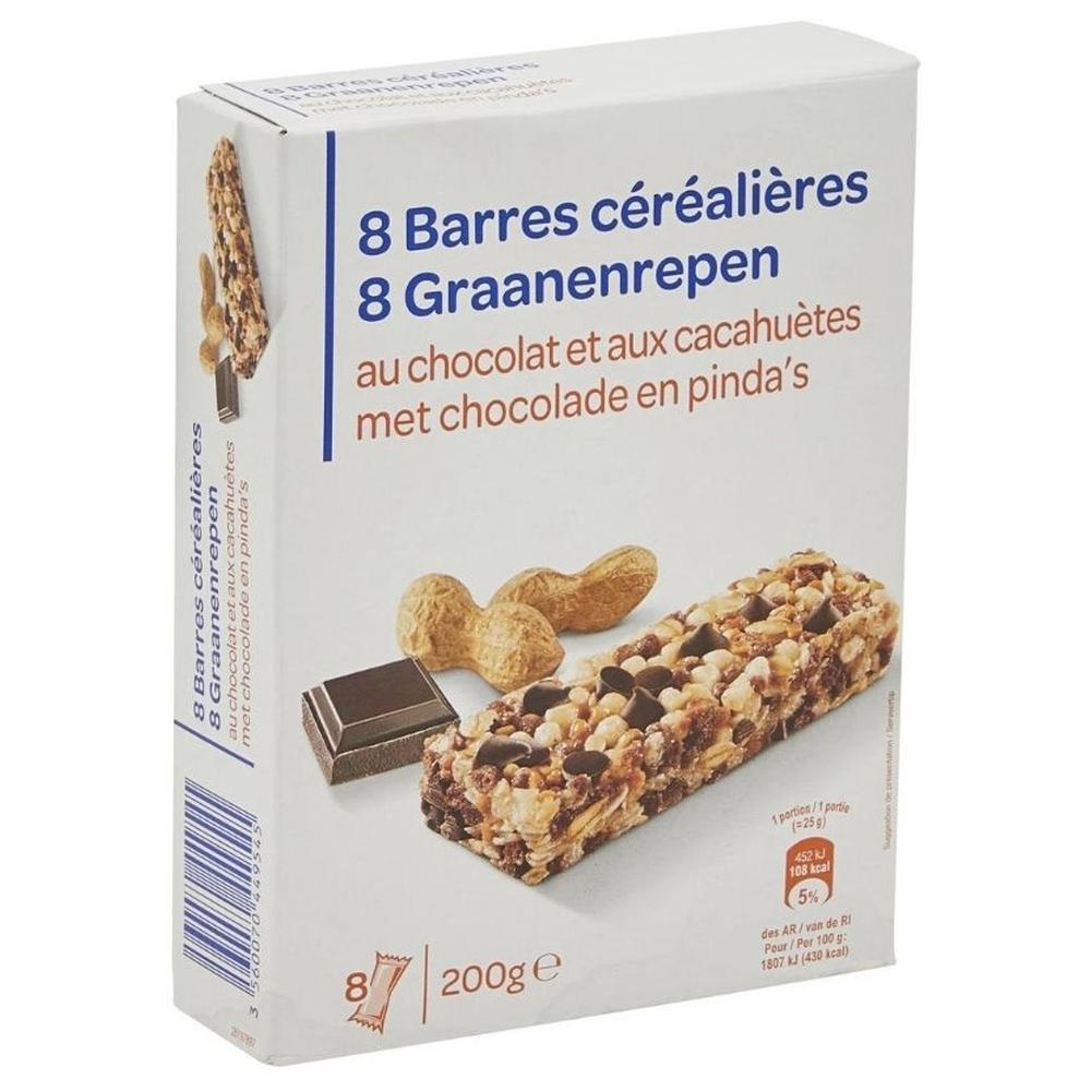 [626866] Barres Céréales Cacahuètes Chocolat Simpl 8x25g