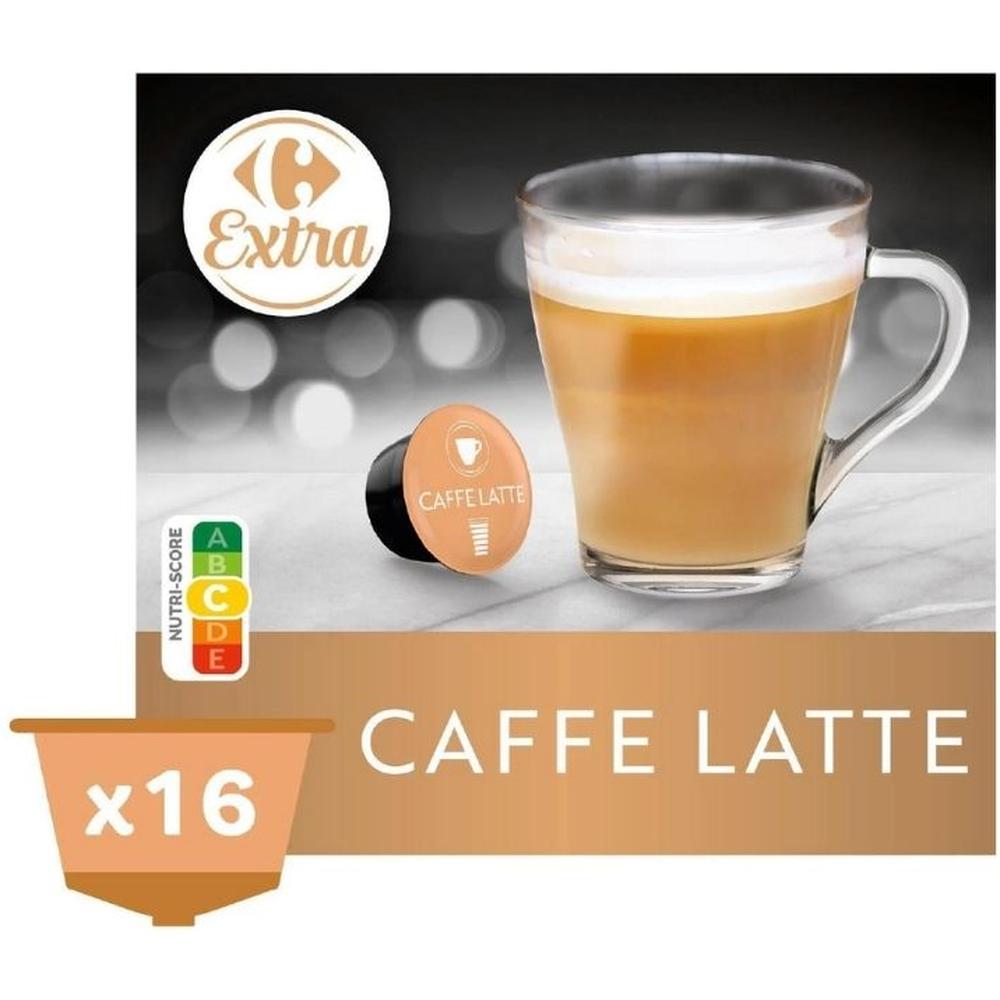 [704407] Capsules Caffe Latte Carrefour Extra 16 Capsules