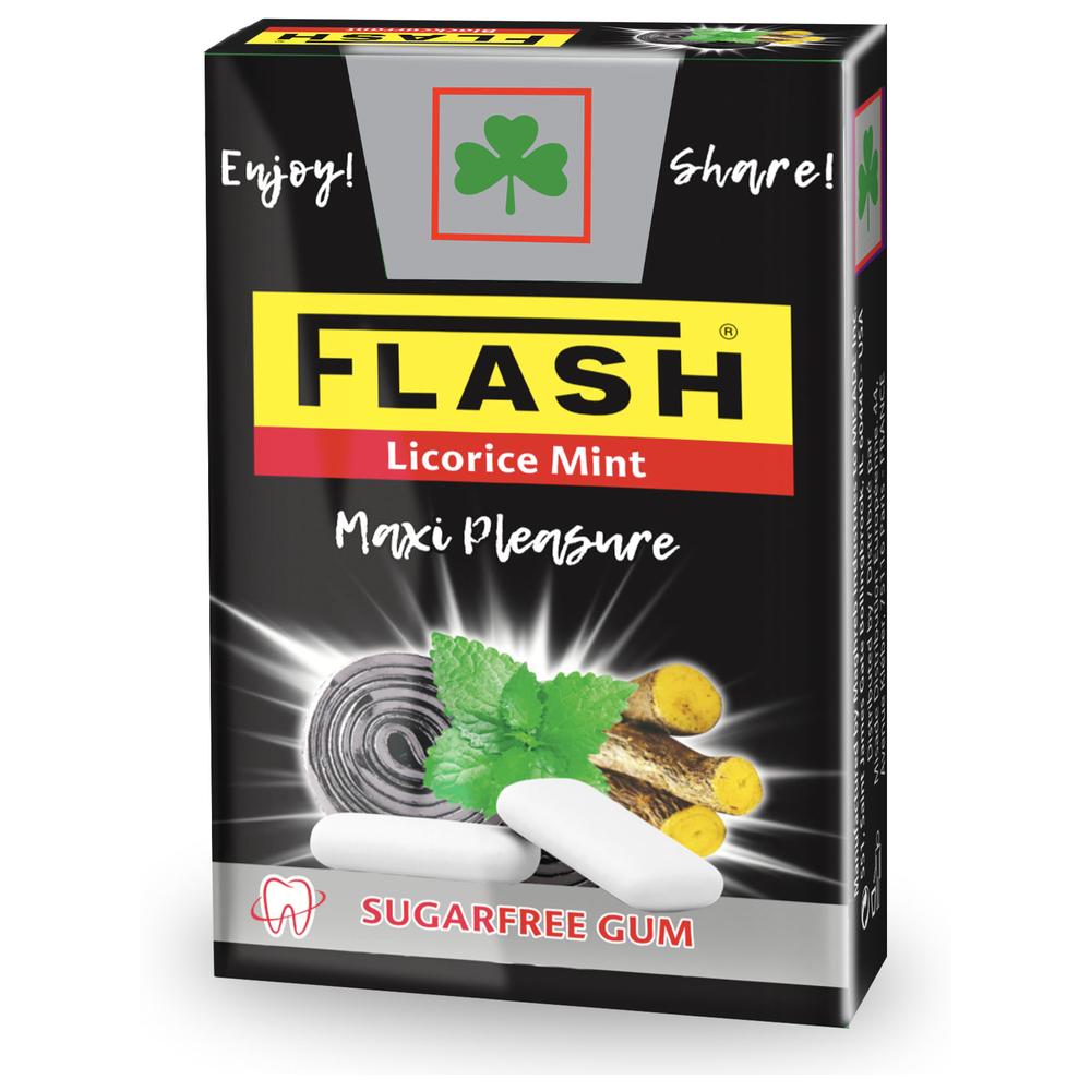 [686512] Chewing-Gum Reglisse Menthe Flip-Top Flash 25g