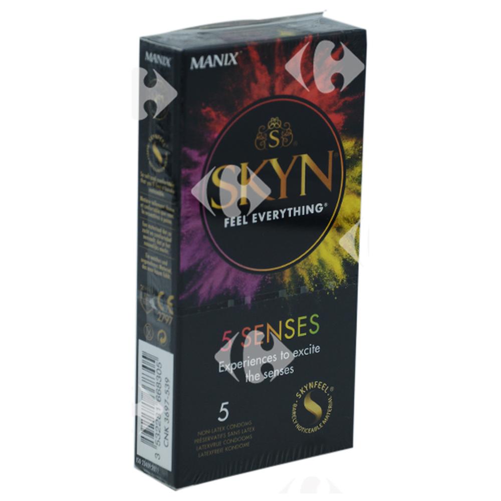 [669938] Préservatifs sans latex 5 Senses Manix Skyn 5 unités