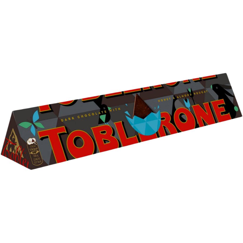 Barre Chocolatée au Chocolat Noir Avec Nougat Miel et Amandes Toblerone 360g