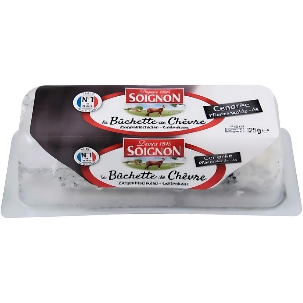 Fromage Bûche de Chèvre Cendrée Sous Coque Soignon 125g