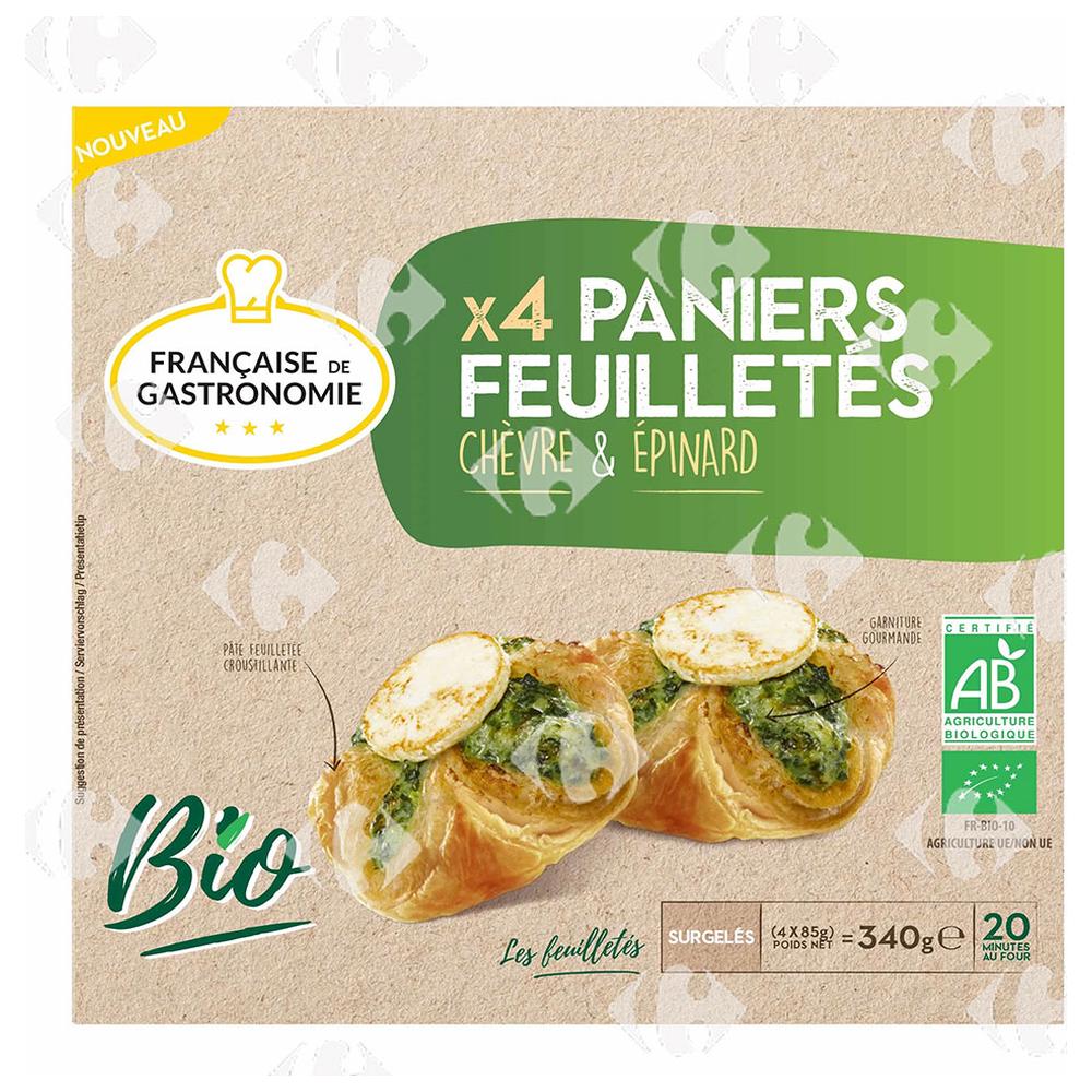 Feuilletés Chèvre et épinard Française de Gastronomie 4 pièces 340g