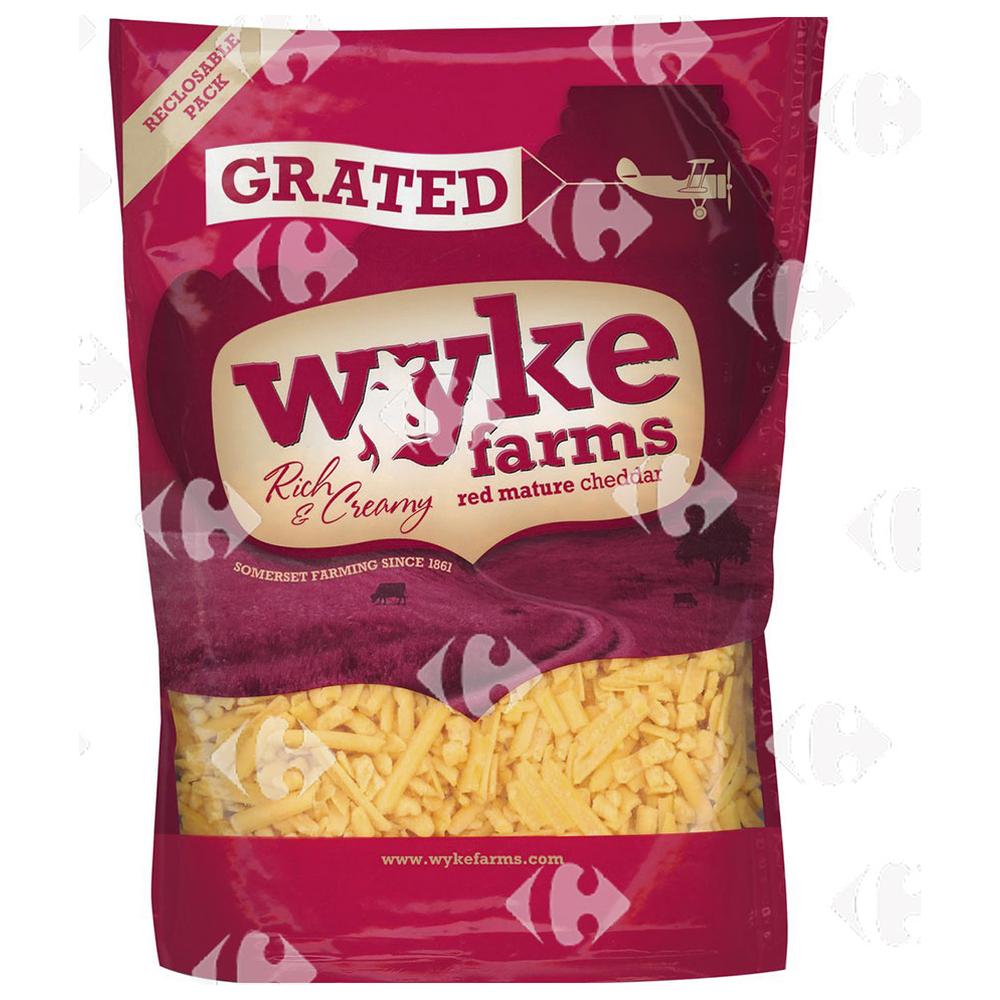 [672283] Cheddar Rouge Mature Râpé Wyke Farm 180g