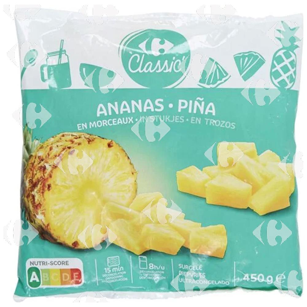 [672194] Ananas en Morceaux Carrefour 450g