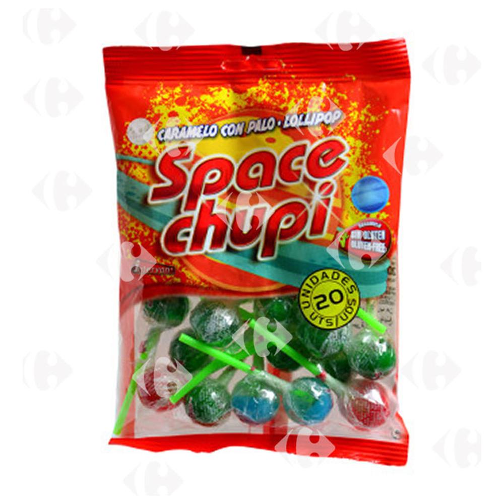 Sucettes Fruits et Cola Space Chupi 20 Unités