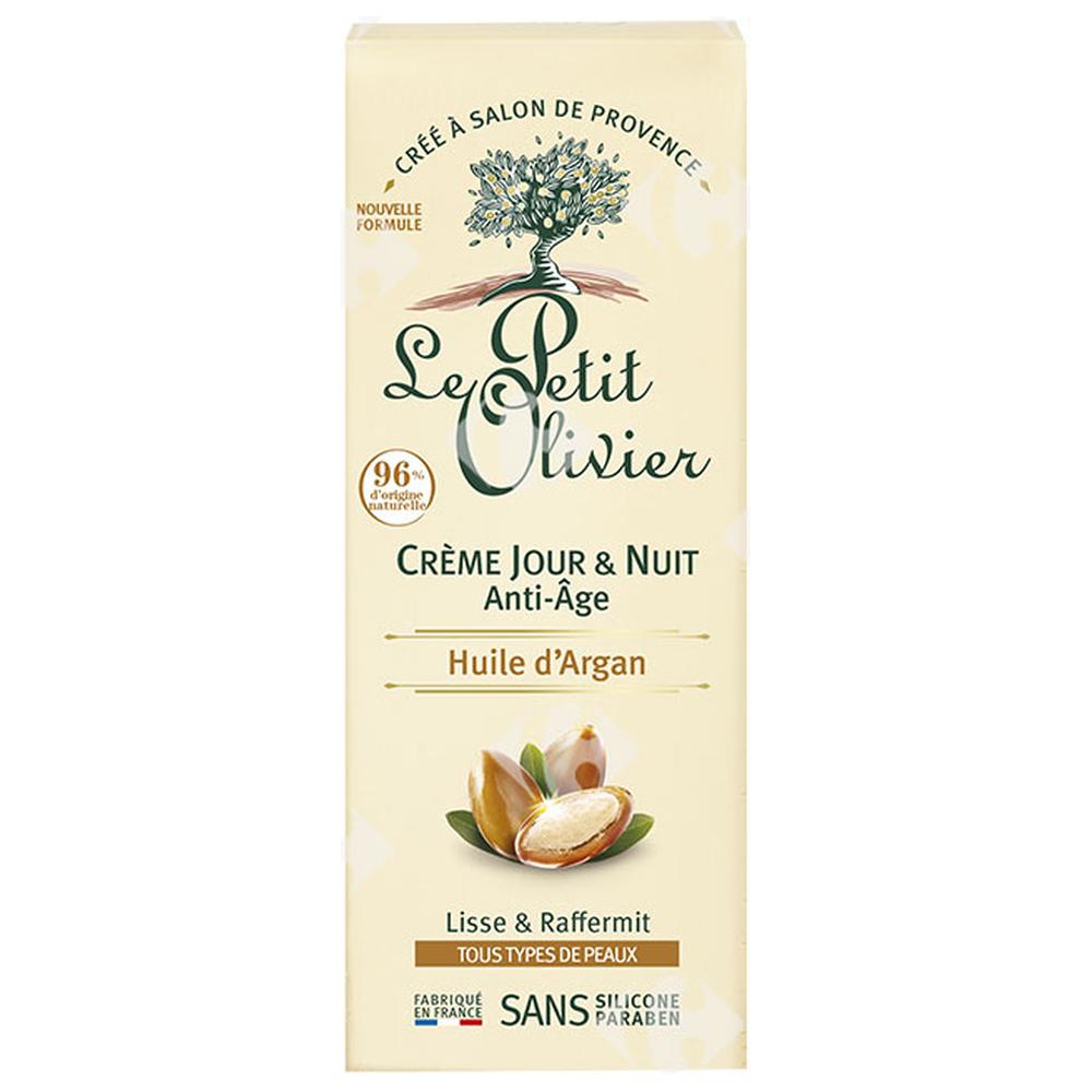 [673255] Crème Jour et Nuit Anti-âge Huile Argan Le Petit Olivier 50ml