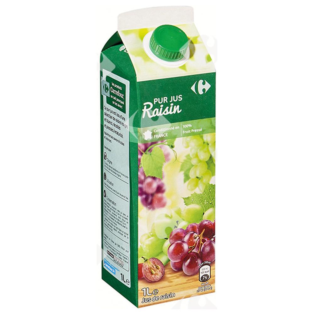 [571217] Pur Jus de Raisin Carrefour 1L