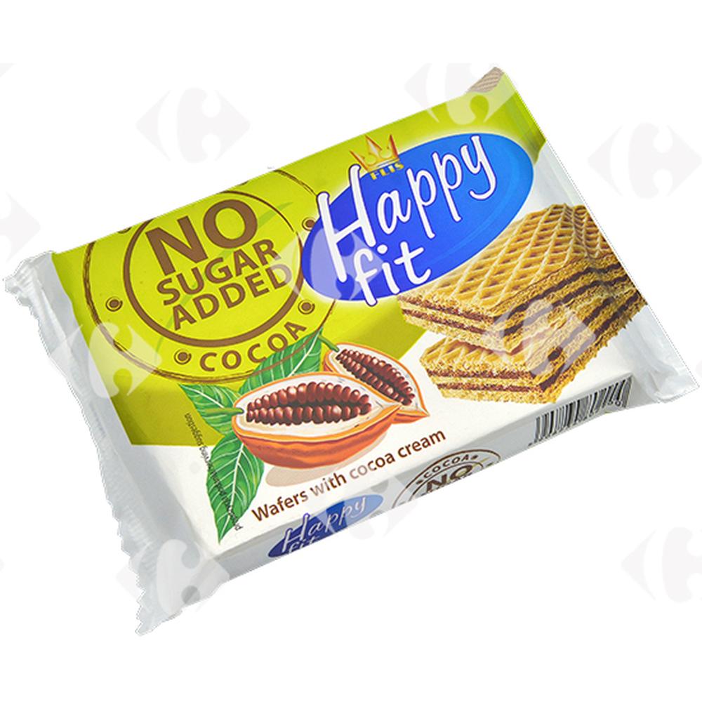[659501] Gaufrettes Chocolat Sans Sucre Happy Fit Flis 95g.