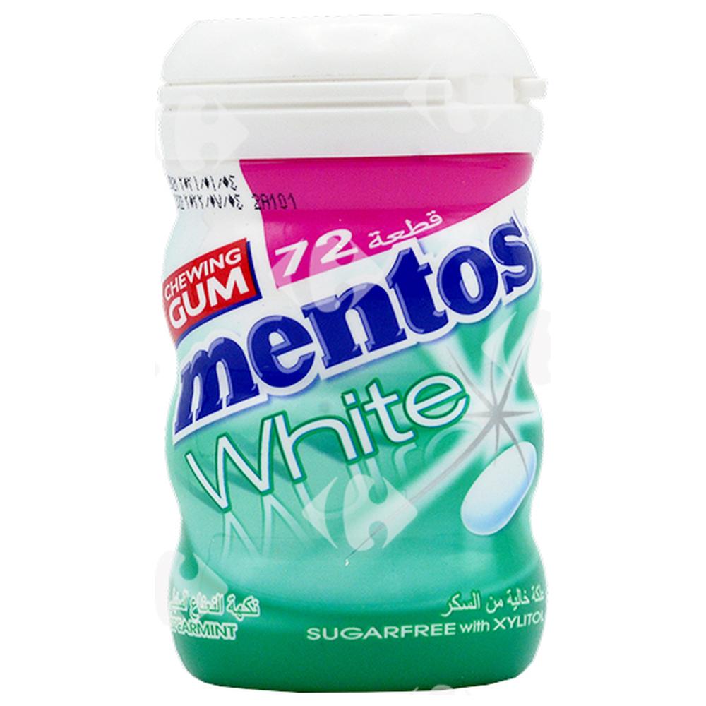 [535954] Chewing-Gum White Spearmint sans Sucres Mentos 72 unités