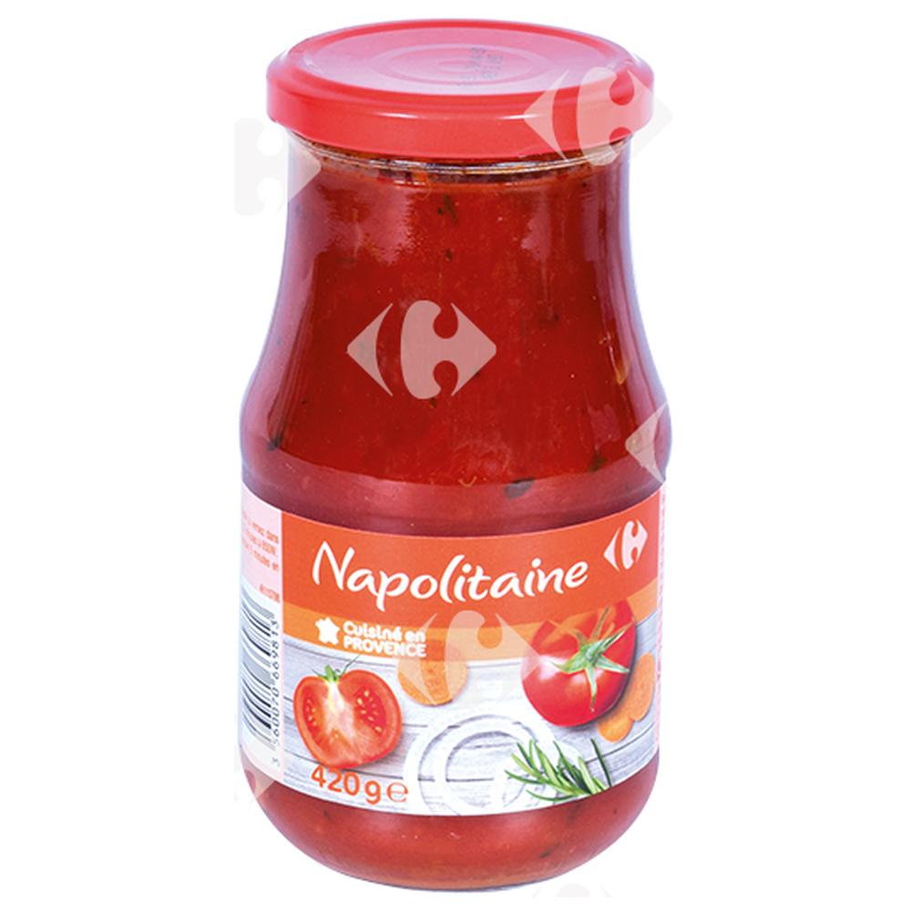 [377173] Sauce Préparée Napolitaine Carrefour 420g