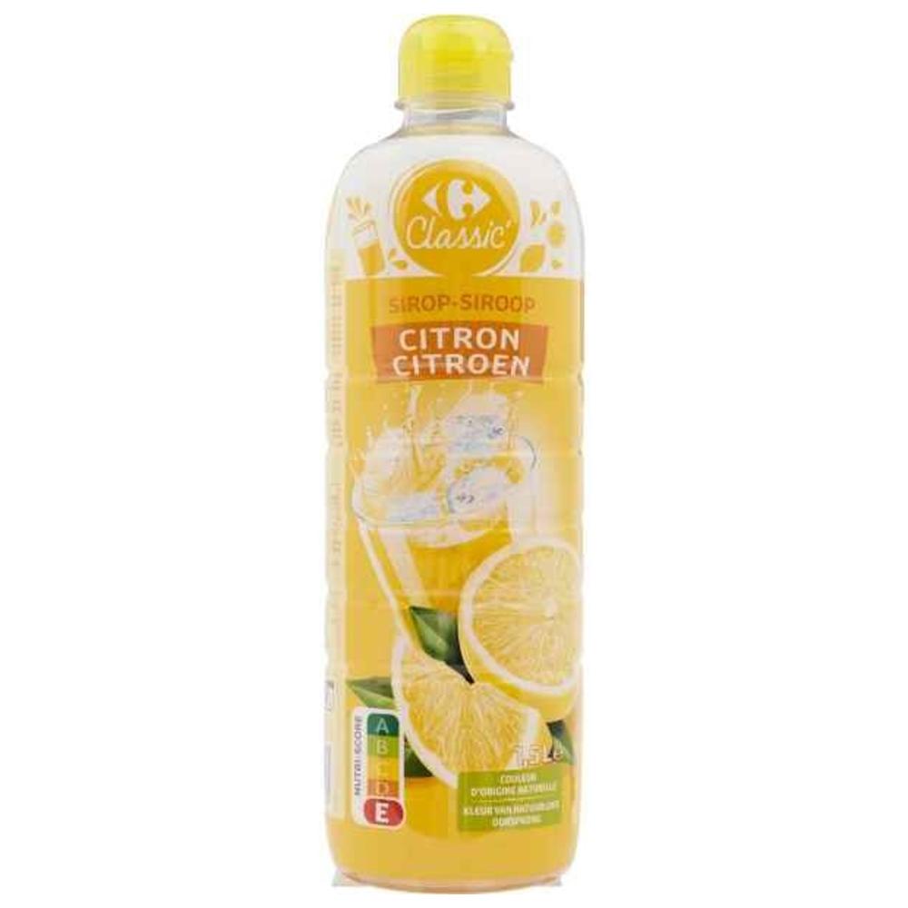 [709030] Sirop de Citron Carrefour classic 1,5L.
