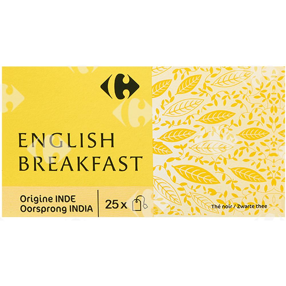 [171155] Thé Aromatisé English Breakfast Carrefour 25 sachets