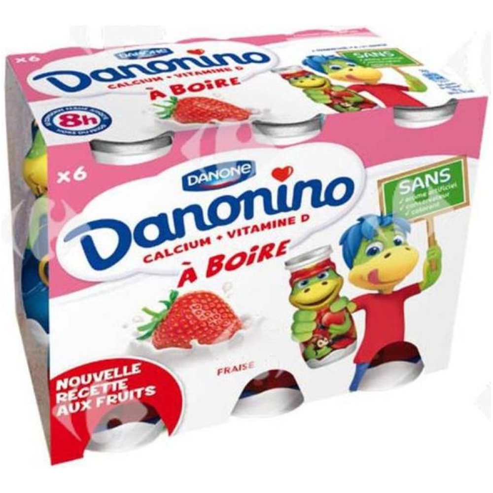 [706779] Pack Yaourt à Boire Fraise Danino 6x100g