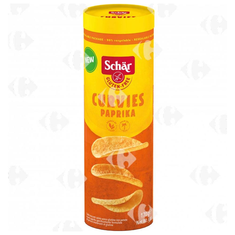 Chips Tuiles Curvies Paprika Sans Gluten Schär 170g