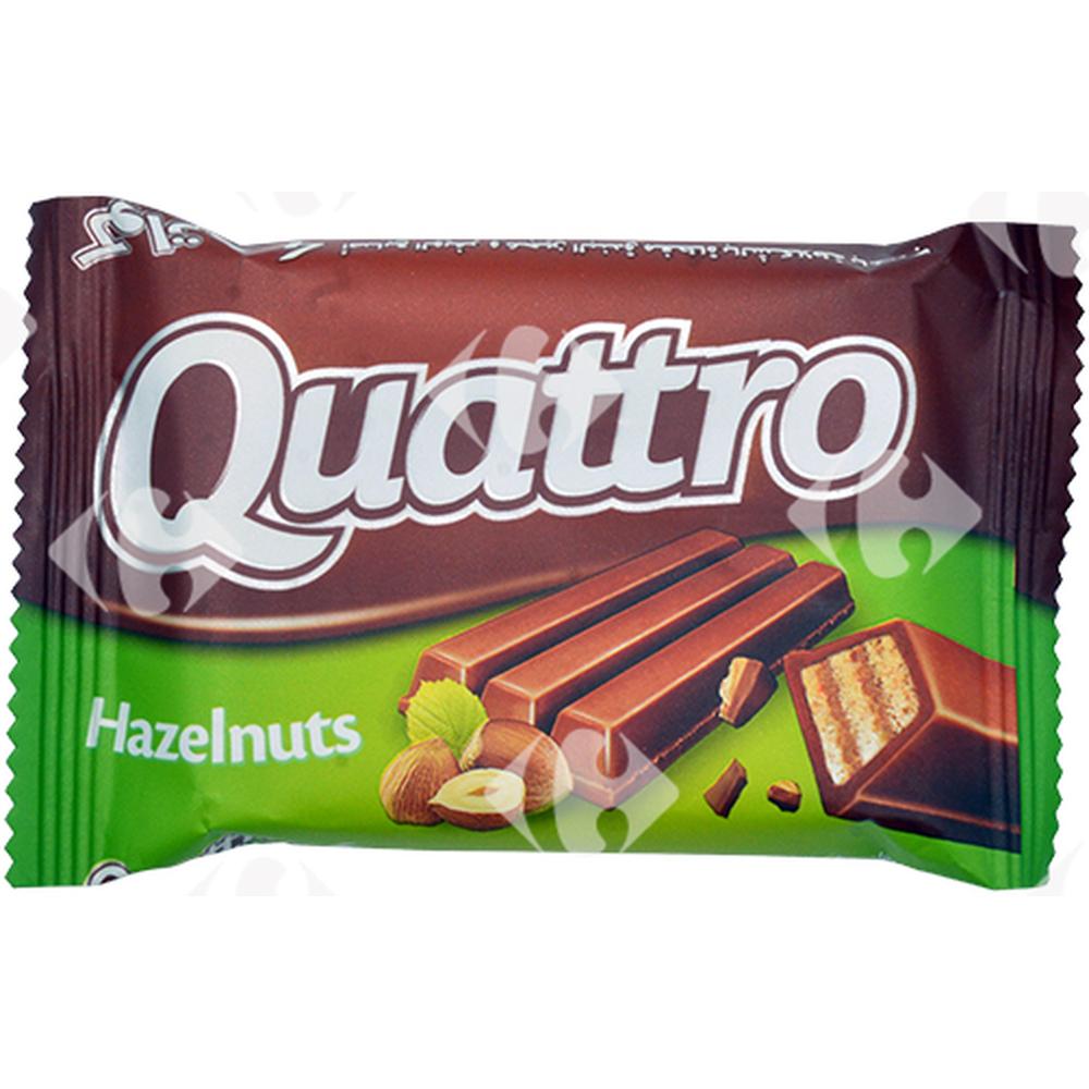Barres Chocolatées aux Noisettes Quatro 33g