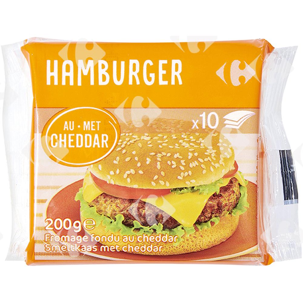 [625532] Cheddar Fondu en tranches Carrefour 200g