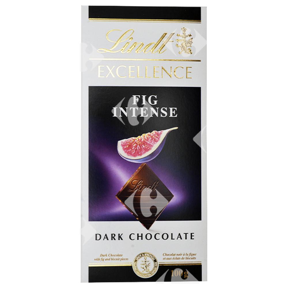 Tablette de Chocolat Noir aux Figues Excellence Intense Lindt 100g