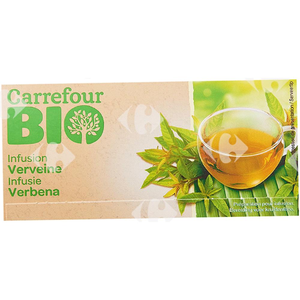 Infusions Verveine Carrefour Bio 20 sachets