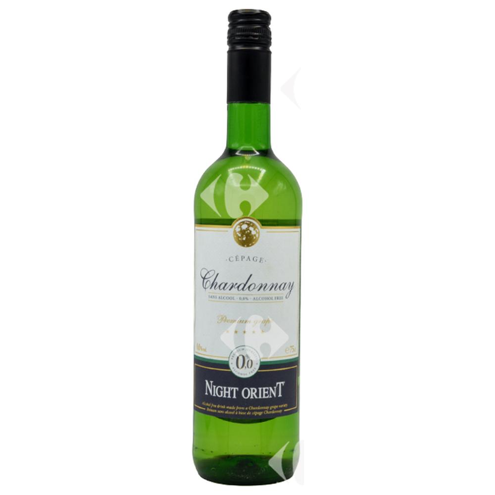 [638012] Vin Blanc Sans Alcool Chardonnay Night Orient 75cl