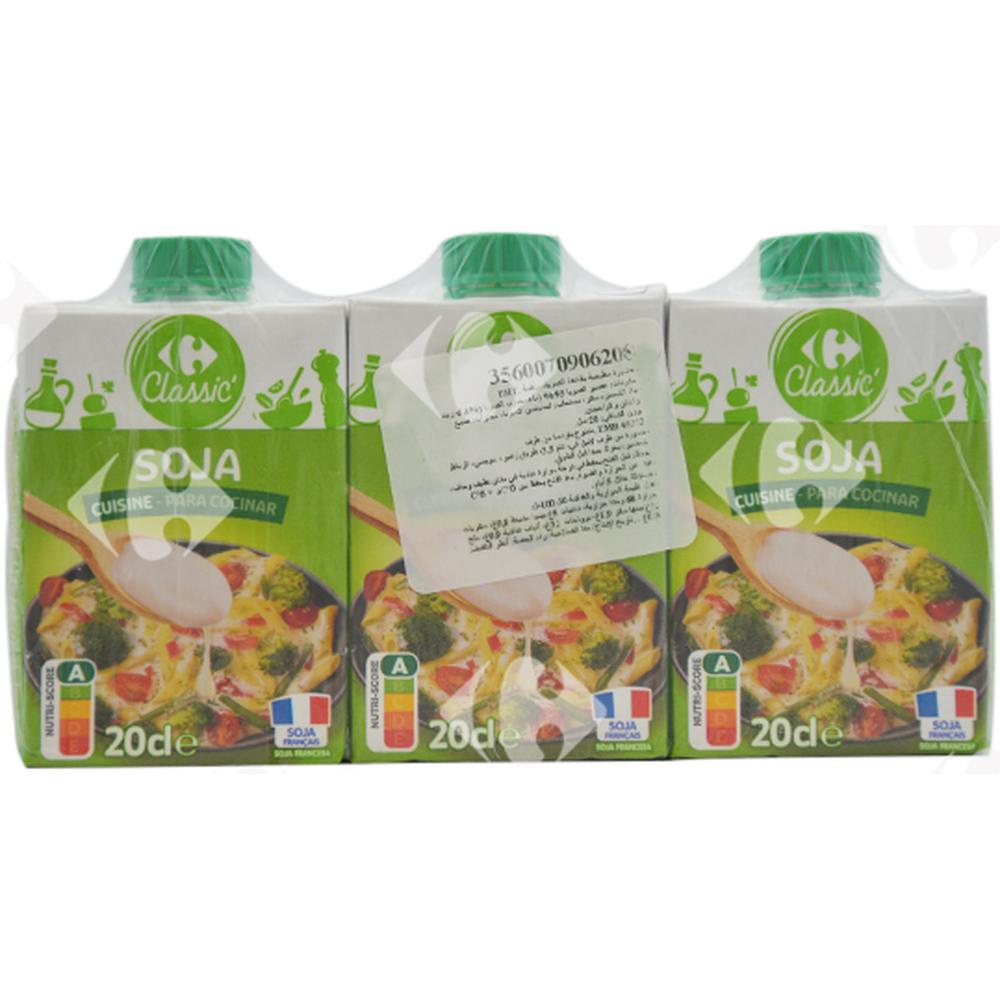 [571850] Soja à Cuisiner Carrefour 3x20cl