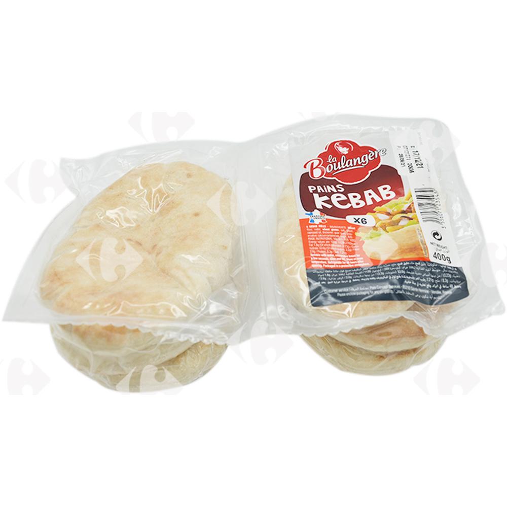 [628409] Pains Kebab La Boulangère 6 pièces 400g