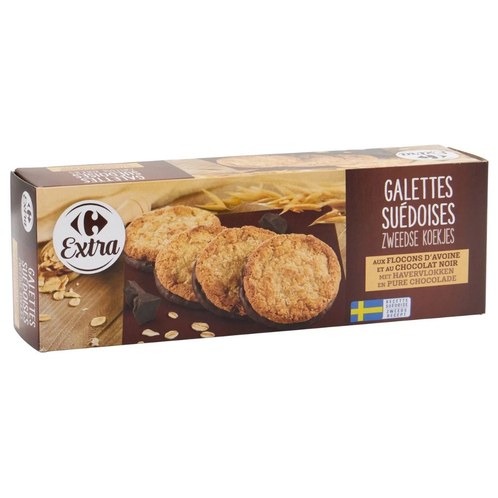 Galettes à l'Avoine au Chocolat Noir Carrefour 150g