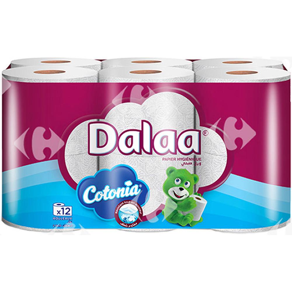 [670537] Papier Hygiénique Cotonia Jumbo 2 Plis Dalaa 12 unités