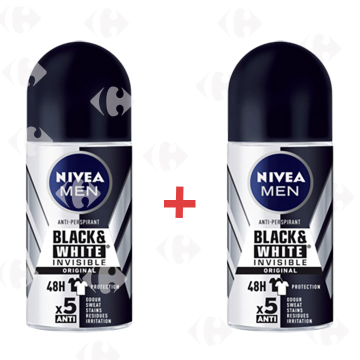 [507660] Pack de 2 Roll-on Black & White Nivea 50ml