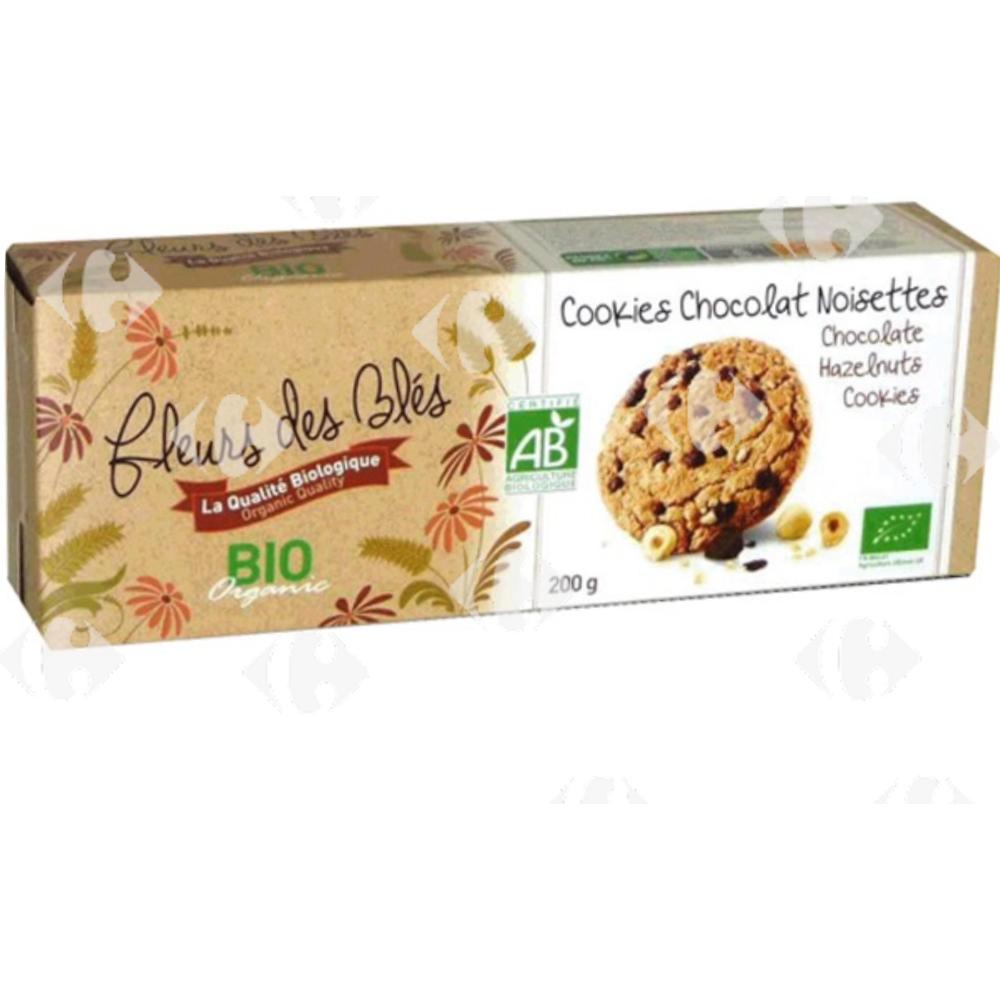 [682973] Cookies Pépites de Chocolat et Noisette Fleurs des Blés 200g