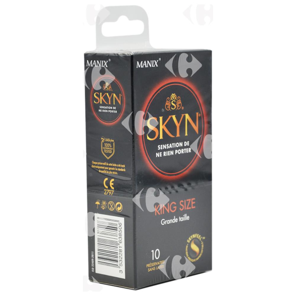 [669935] Préservatifs sans latex King Size Manix Skyn 10 unités