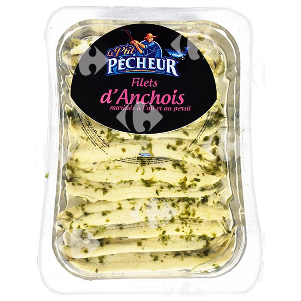 [457057] Anchois à l'Ail et Persil Le P'tit Pêcheur 180g