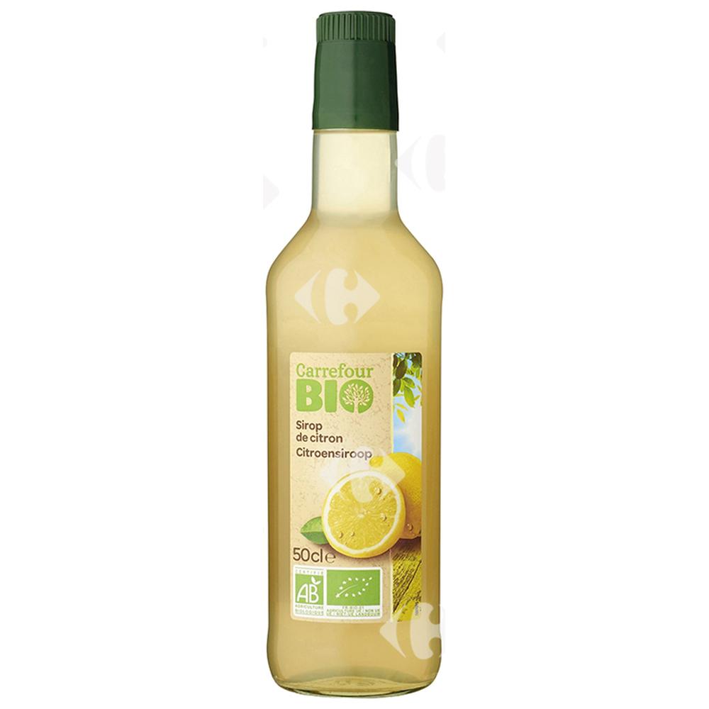 [627073] Bouteille De Sirop De Citron Carrefour Bio 50cl