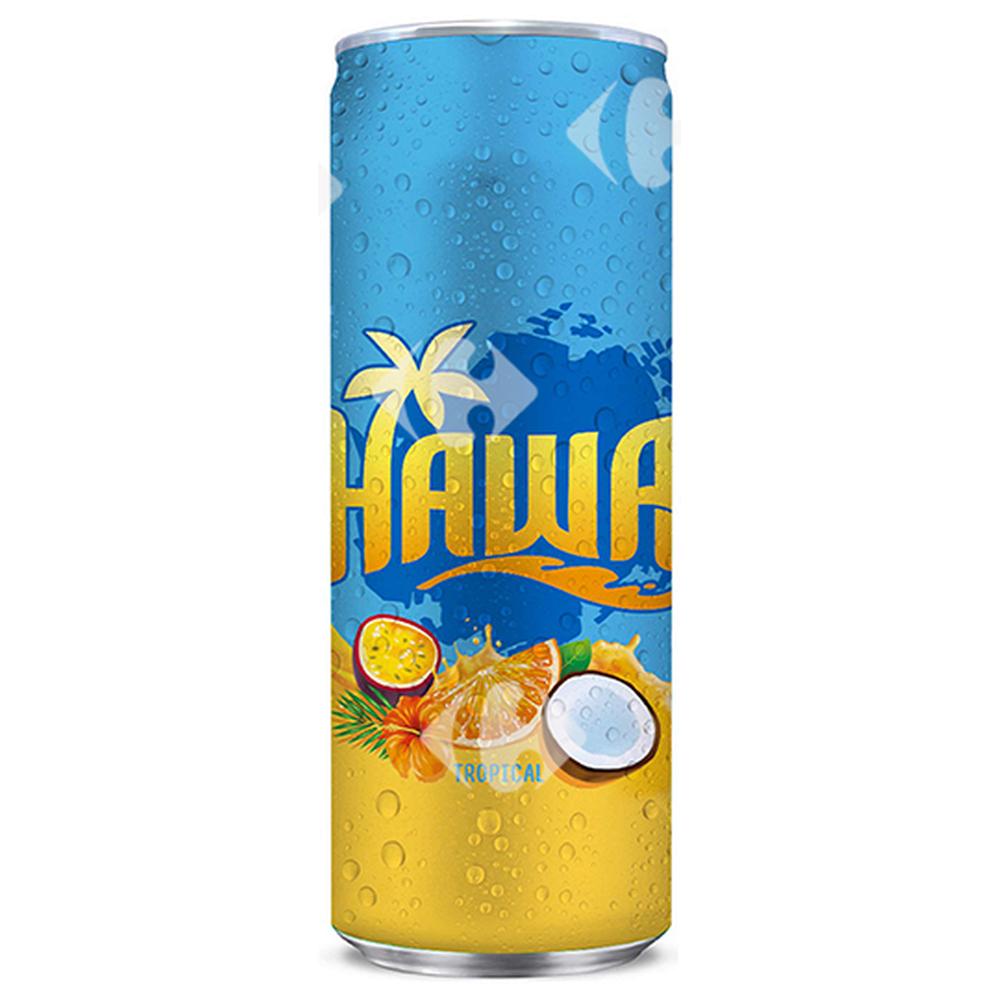 [640109] Boisson gazeuse Hawai tropical canette 25cl.