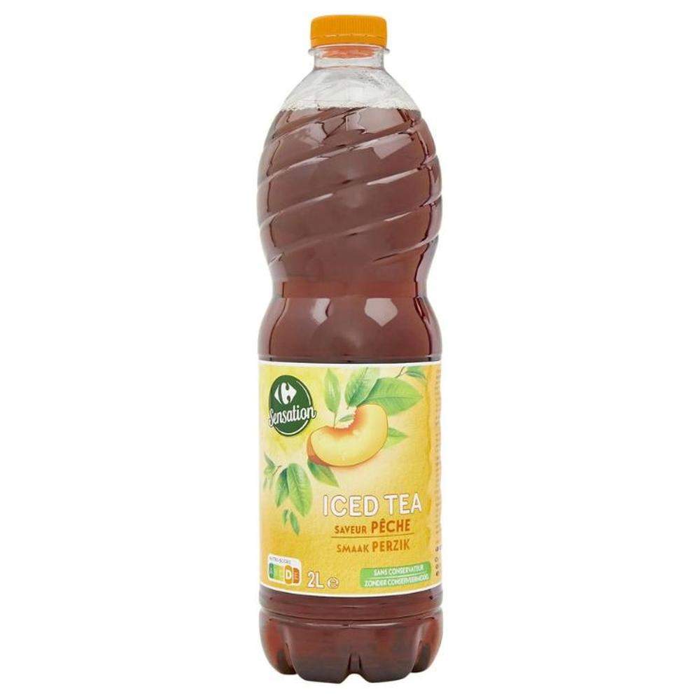 [643623] Thé Pêche Carrefour Sensation 2L
