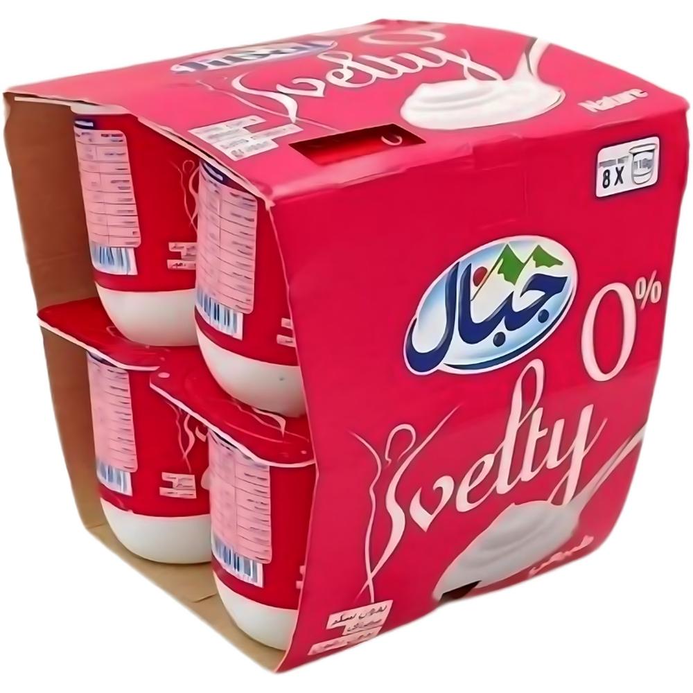 [712541] Pack Yaourt Brassé 0% Nature Svelty Jibal 8x110g