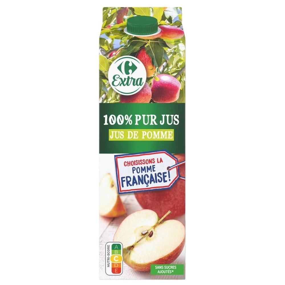 Jus 100% Pomme Carrefour Bio 1L