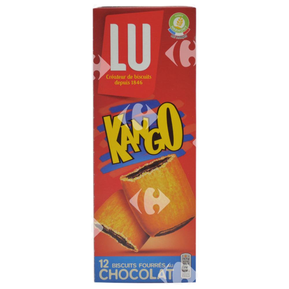 [573857] Biscuits Fourrés au Chocolat Kango Lu 225g