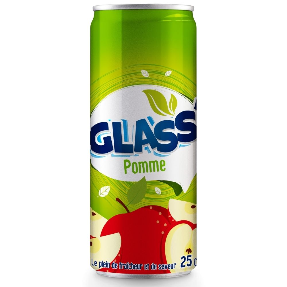 [719238] Boisson Gazeuse Pomme Glass 25 CL Canette