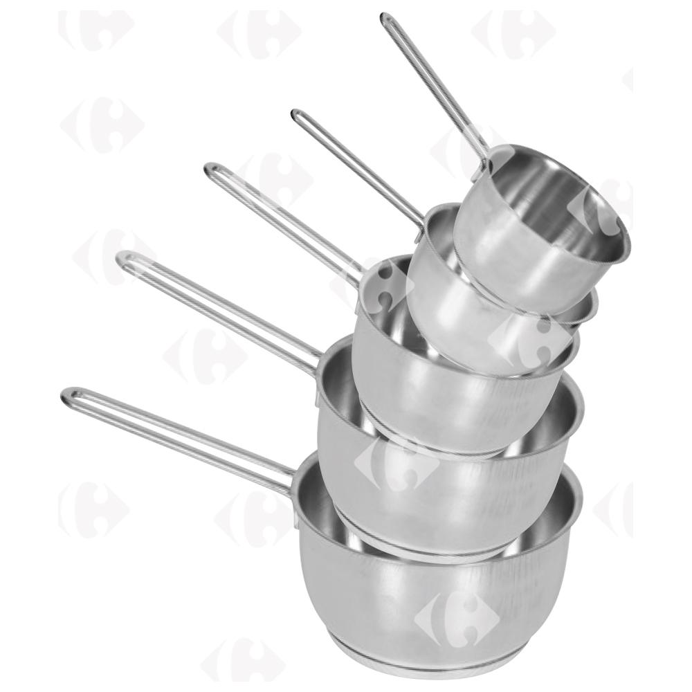 Lot de Casserole Inox 5 unités