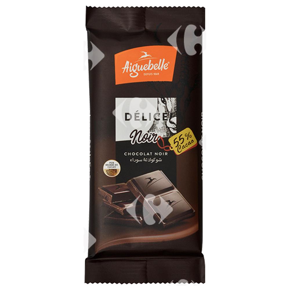 Tablette de Chocolat Noir 55% Délice Aiguebelle 100g