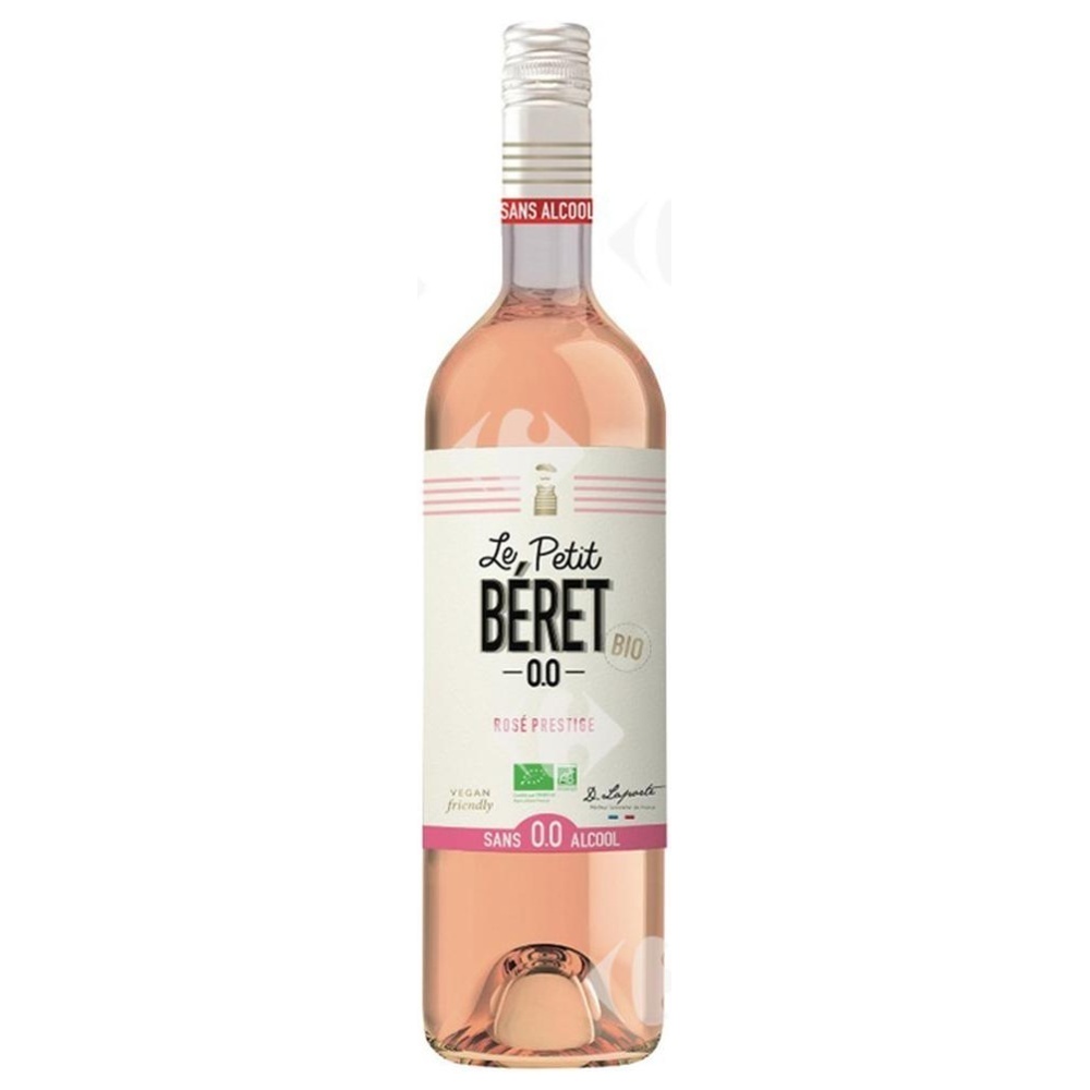 [668429] Vin Rosé Prestige Sans Alcool Bio Le Petit Béret 75cl.