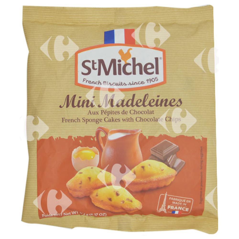 [652002] Mini Madeleines aux Pépites de Chocolat St Michel 175g