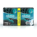 Serviettes Hygiéniques Dreamzz Ultra Thin Extra-Long Night Always 12 unités