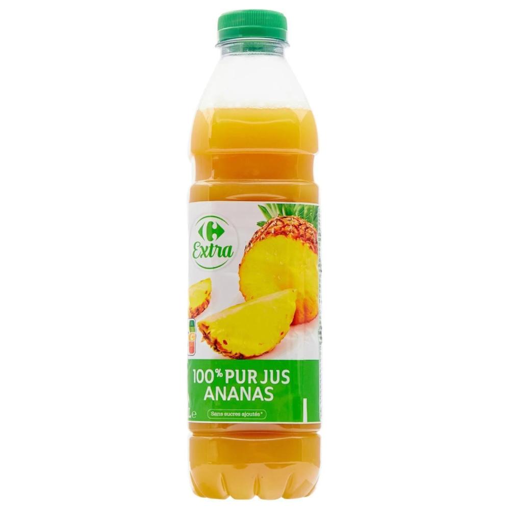 [643693] Pur Jus d'Ananas Carrefour 1L